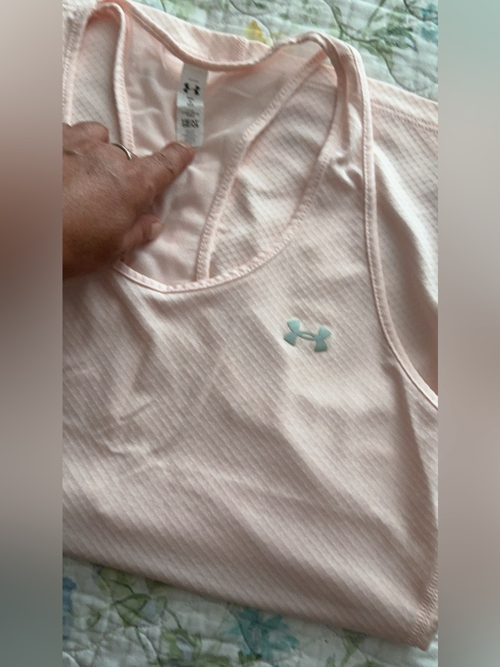 Under Armour Pink Racerback Performance Tank - Picture 3 of 3